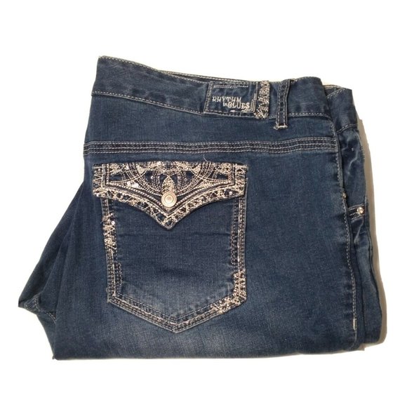 Rhythm in Blues Jeans Rhythm In Blues Flare Womens Size 2 Regular